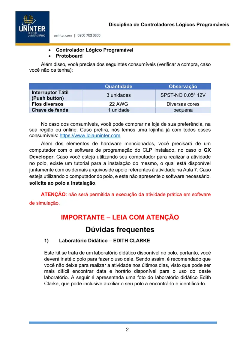 Página 2 do roteiro
