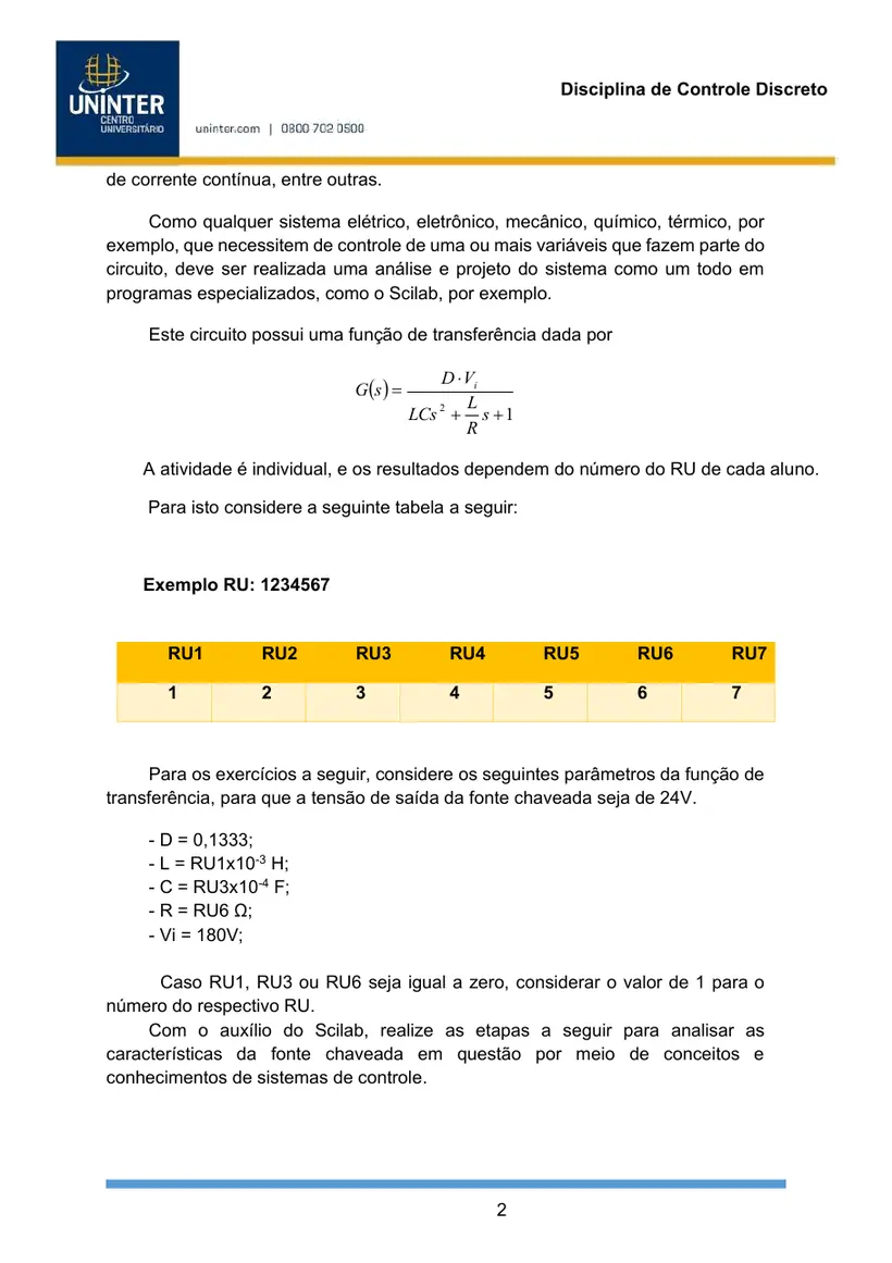 Página 2 do roteiro