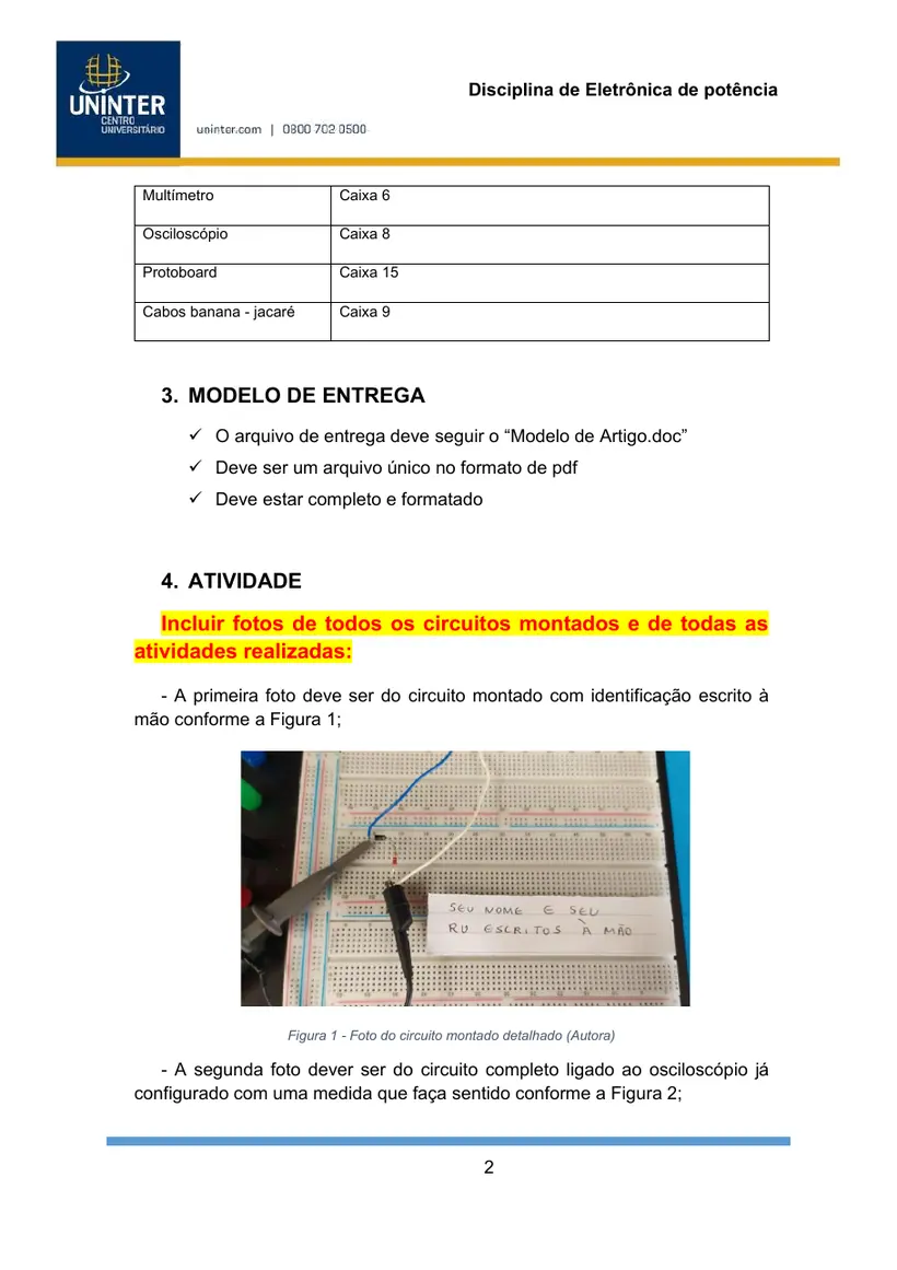 Página 2 do roteiro