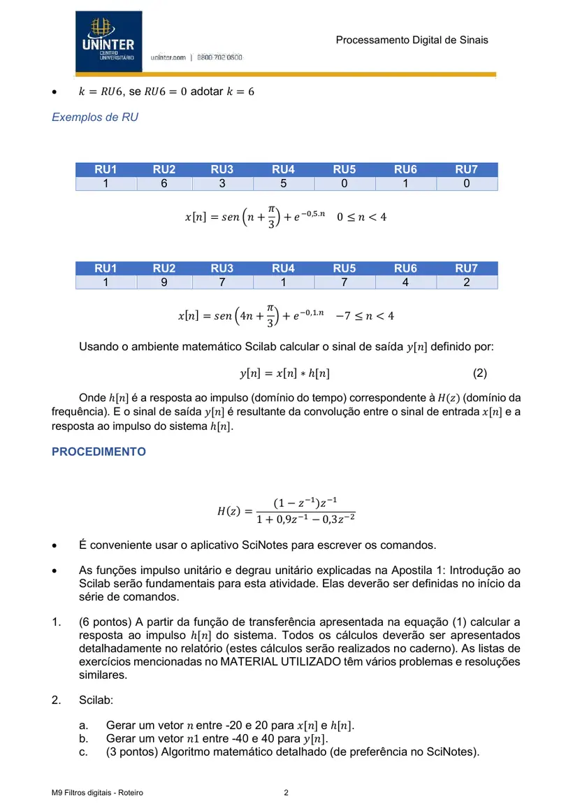 Página 2 do roteiro