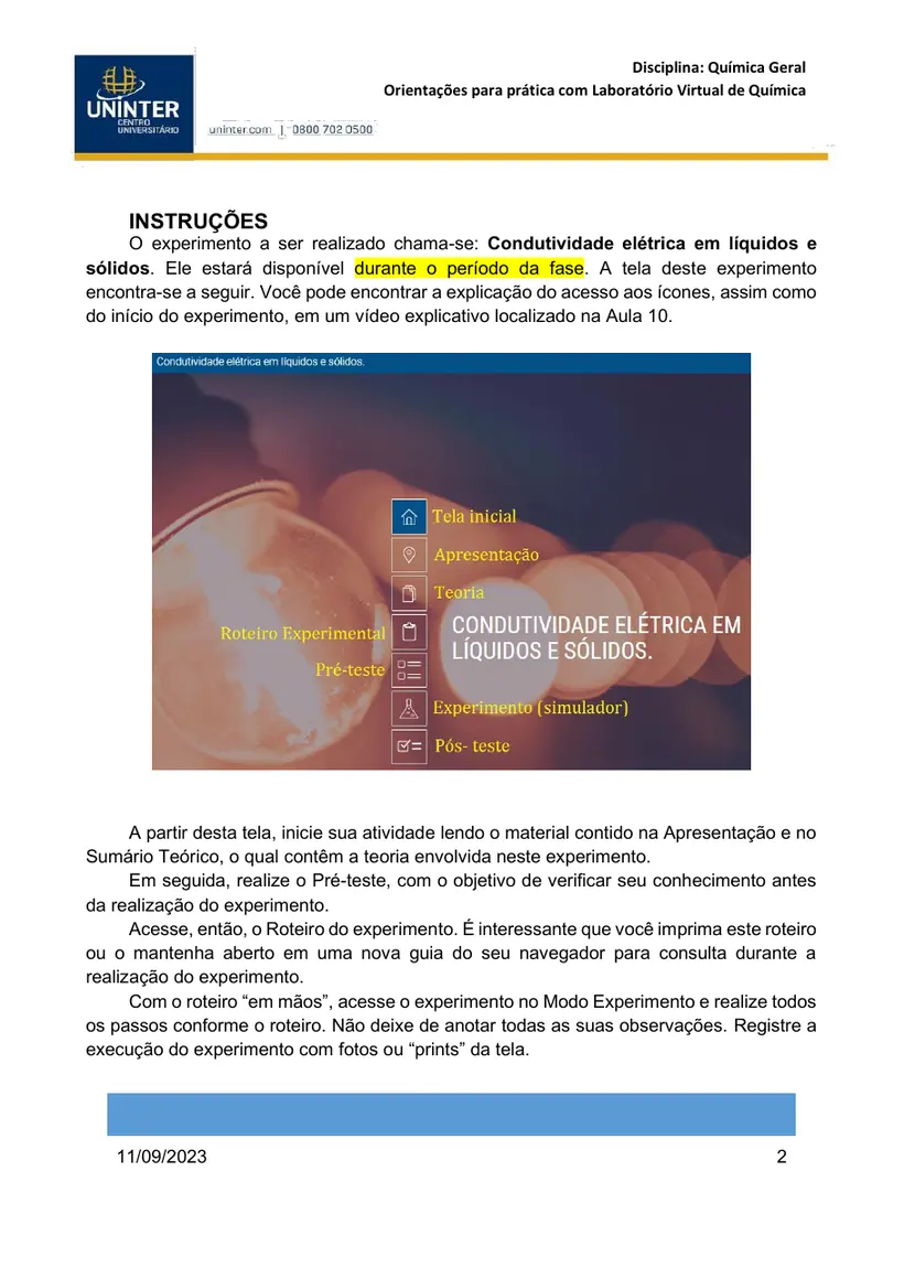 Página 2 do roteiro