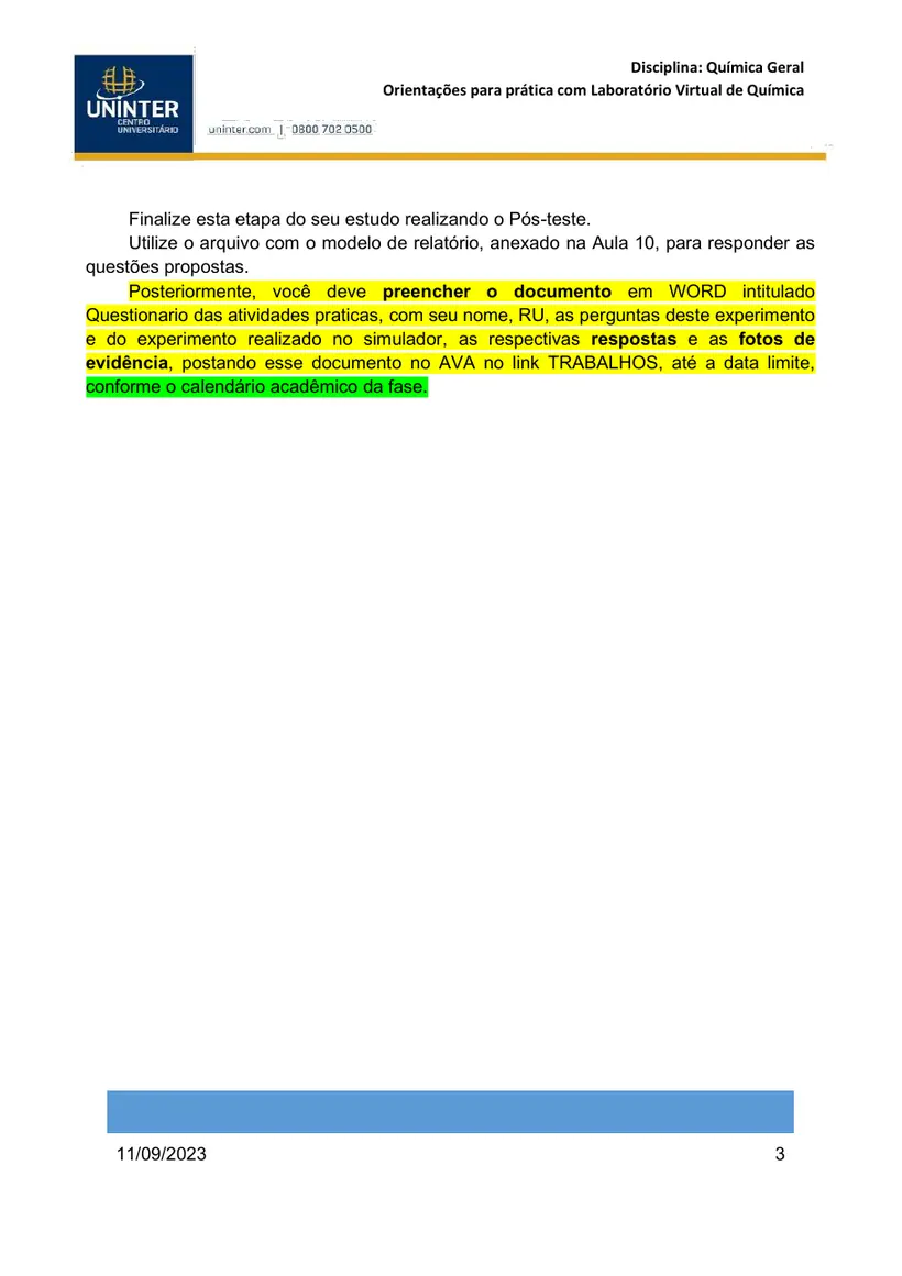 Página 3 do roteiro
