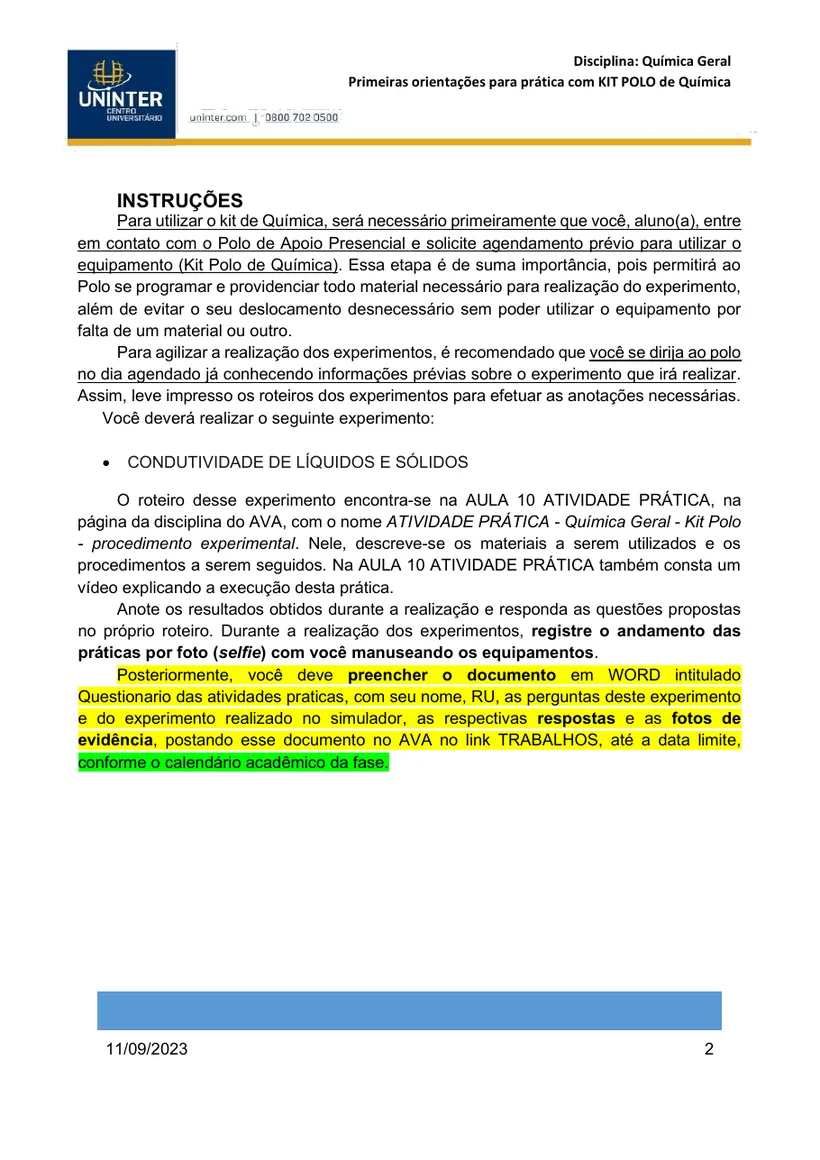 Página 2 do roteiro