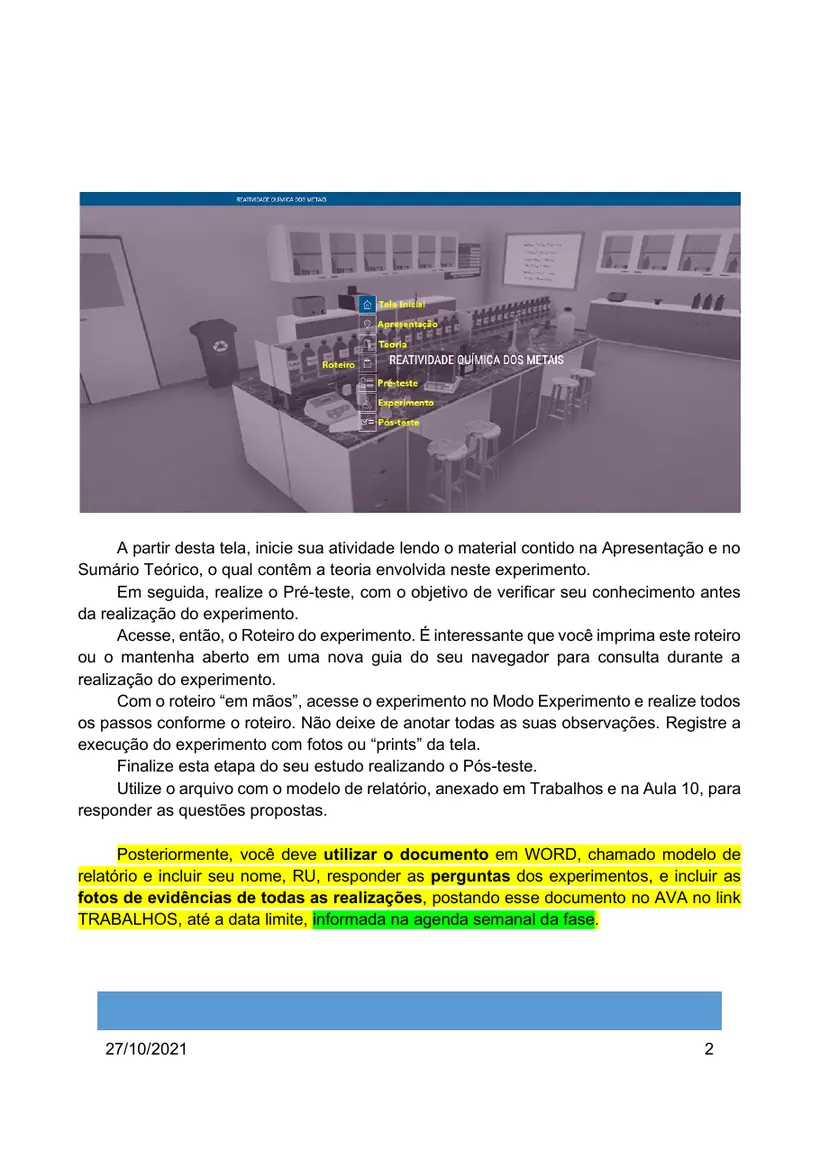 Página 2 do roteiro