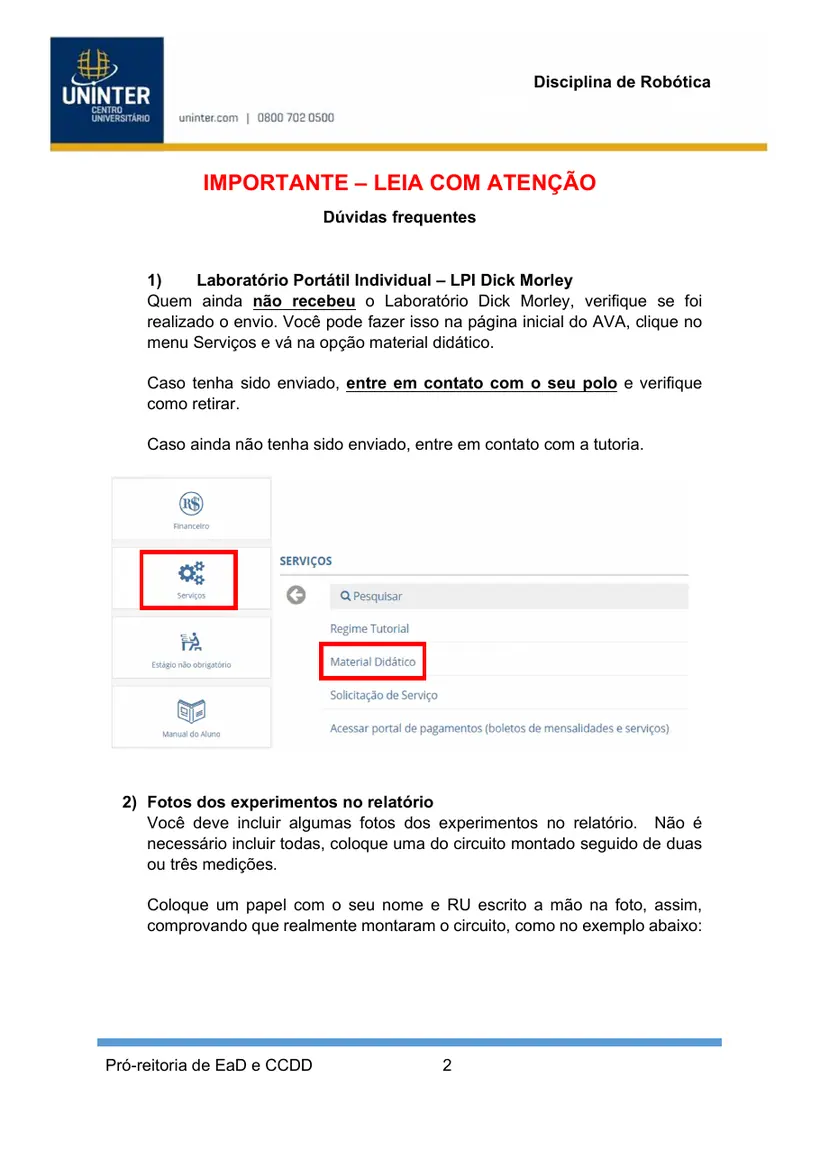 Página 2 do roteiro